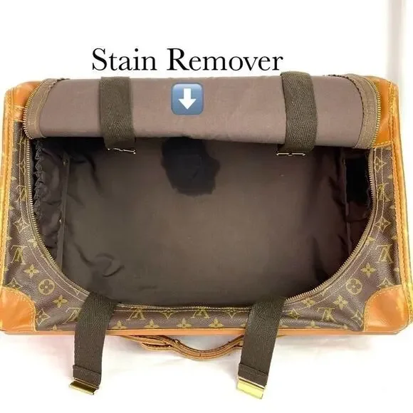 LOUIS VUITTON MONOGRAM CANVAS TRAVEL BAG – VINTAGE LV LOGO LUGGAGE - Picture 9 of 16